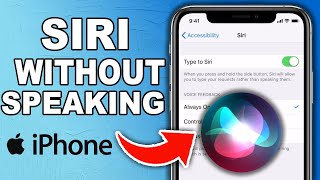 How To Use Siri Without Speaking On iPhone  Full Guide 2024 [upl. by Ellehctim]