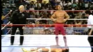 WWF History  Ravishing Rick Rude amp Jake Roberts part II tights off scene [upl. by Levins]