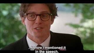 Best man Speech  Four Weddings and a Funeral [upl. by Purse]