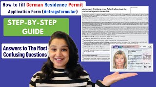 How to Fill Germany Residence Permit  Blue Card Application Form  Step by Step Guide [upl. by Ymor]