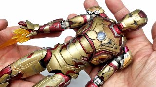 How to custom repaint Iron Man mark 42 Fondjoy 17 scale 10quot model kit [upl. by Leahcimsemaj700]