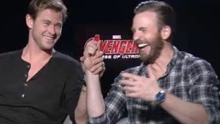 Chris Hemsworth amp Chris Evans Debate Whos Sexier [upl. by Brunhilda620]