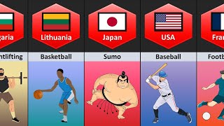 National Games From Different Countries comparison video comparison data Almas Data [upl. by Neo]