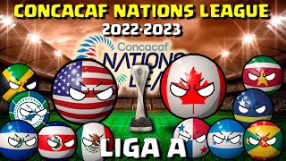 CONCACAF NATIONS LEAGUE 20222023  countryballs [upl. by Roselia]