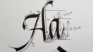 Italic Calligraphy For Beginners 1 Aa [upl. by Chamberlin229]