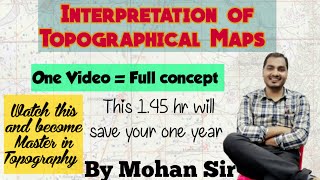 Interpretation of Topographical Maps । ICSE Board Class 10 Topography  Toposheet [upl. by Ronyar509]