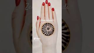 Easy and simple mehandi design using bangles mehndi hennadesign [upl. by Larrabee979]