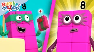 Superhero Maths Moments Save the Day  Octoblock Number Fun  Numberblocks [upl. by Osbourne]