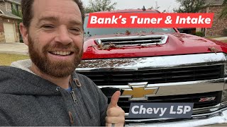 Banks Tuner and Intake install on L5P Duramax Chevy [upl. by Emawk]