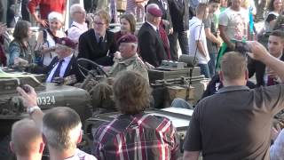 Arnhem veterans ride over John Frost bridge  70th commemoration Battle of Arnhem [upl. by Jamnis316]