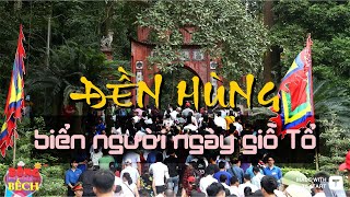 Giỗ Tổ Hùng Vương  Biển người đổ về đền Hùng dâng hương tưởng nhớ các vua Hùng  Lễ hội đền Hùng [upl. by Corie985]