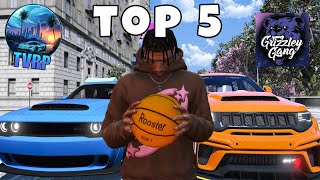 TOP 5 BEST FREE GTA RP Fivem Servers Public Non Whitelist [upl. by Ayn]