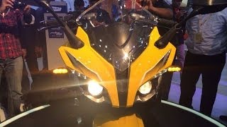 Pulsar SS400 RS 400 first look  walk around Auto Expo 2014 [upl. by Rosemari]