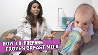 How to Safely Defrost and Warm Breast Milk  Doctor Explains 🍼 [upl. by Estevan]