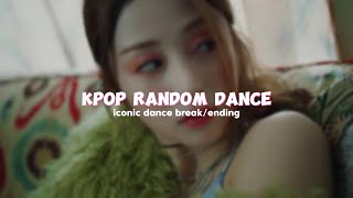 KPOP RANDOM DANCE  iconic dance break amp ending   GG ONLY [upl. by Annaor185]