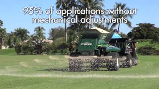 Turfco Widespin 1550 topdresser [upl. by Ainelec]