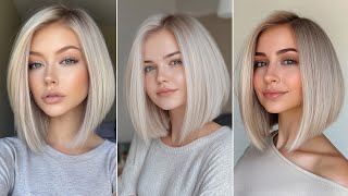 Blunt Cut Bob Bob Hair Cut How To Cut The Layered Bob Blunt Cut Bob Side Part Bob Hairstyles [upl. by Erle]