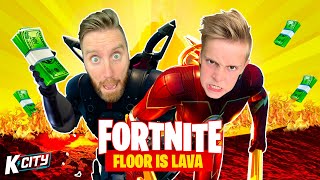 The FLOOR IS LAVA in Fortnite Win  10000 VBucks KCITY GAMING [upl. by Orren209]