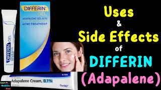 Differin Adapalene – Side Effects Uses Mechanism of Action Dosage Interactions Warnings [upl. by Adihaj305]