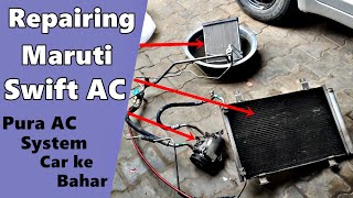 Fixing AC of Maruti Swift  Cooling Coil Replaced [upl. by Lippold]