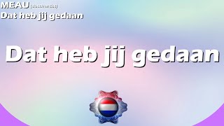 Karaoke  Dat heb jij gedaan  MAEU Dutch noneurovision Artist  Eurovision 2022 [upl. by Zetrac690]