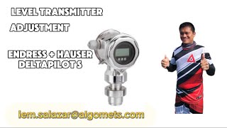 Level Transmitter Adjustment  Endress  Hauser  Deltapilot S  Hart  Tagalog Tutorial [upl. by Gaelan]