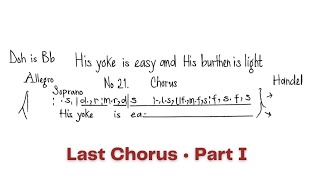 Chorus  His yoke is easy and his burthen is light Handel [upl. by Cirdahc]