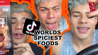 WORLD SPICEST SNACKS EXTREME REACTION RAMIZEINN TIKTOK COMPILATION [upl. by Ahsemed]