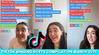 NEW TIKTOK SINGING DUETS COMPILATION MARCH 2024 officialemmawhite TIKTOK [upl. by Alledi]