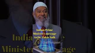 Indian Prime Ministers Message to Dr Zakir Naik  shorts quransurah indiashorts [upl. by Ainival]