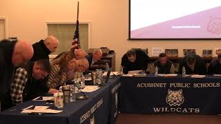 Acushnet Joint Meeting w Selectmen School amp Finance Committee Mar 20th 2024 [upl. by Mcmaster291]