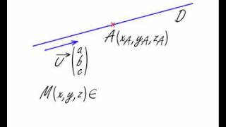géometrie dans lespace  représentation paramétrique dune droite [upl. by Macdermot905]
