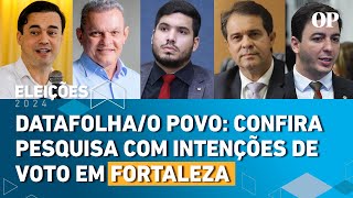 Confira primeira pesquisa com intenções de voto para Prefeitura de Fortaleza  Eleições 2024 [upl. by Ahpla]