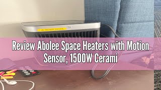 Review Abolee Space Heaters with Motion Sensor 1500W Ceramic Heating with Remote Portable Electric [upl. by Maddalena518]