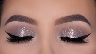 Soft and Easy Sparkly Eye Makeup Tutorial  Cool Toned Eye Makeup [upl. by Reeve497]