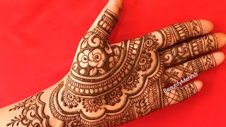 Very Easy Simple Mehndi Design Front Handcone designshenna mehandi designsmendini design [upl. by Bopp]