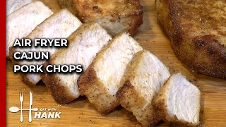 Air Fryer Cajun Pork Chops Recipe [upl. by Nylesoj]