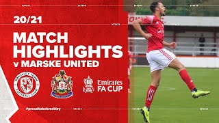 HIGHLIGHTS Brackley Town v Marske United  FA Cup 4th Qualifying Round [upl. by Yrokcaz]