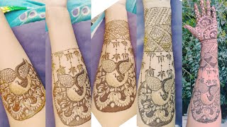 Front Hand Easy And Simple Mahendi Design॥ Full Hand Easy Bridal Mehndi Design 🤗🥰☺️🥰 [upl. by Orecic]