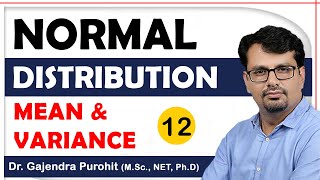 Normal Distribution  Mean and Variance of Normal Distribution [upl. by Volkan]