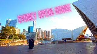 Walk from Circular Quay to the Sydney Opera House 4k [upl. by Beedon]