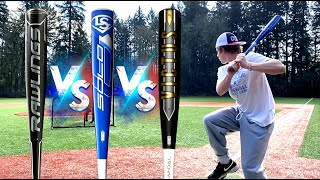 VICTUS VANDAL vs LOUISVILLE SOLO vs RAWLINGS VELO ACP  Which is better BBCOR Baseball Bat Review [upl. by Serrell798]