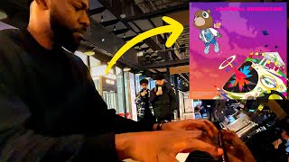 When a pianist summons Kanye West fans in public [upl. by Mixie530]