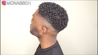 MENS NATURAL CURLY HAIR ROUTINE  KINKY TO CURLY [upl. by Joete]