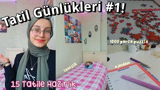 15 Tatil Hazırlığı Vlog  karnem ortalamam  Tatil Günlükleri 1 [upl. by Murat]