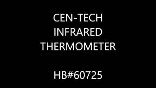 CENTECH INFRARED THERMOMETER HARBOR FREIGHT [upl. by Eikcor335]