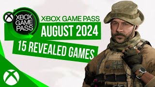 Xbox Game Pass August 2024 Games  Xbox Game Pass August 2024 [upl. by Raknahs]