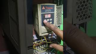 how to check T verter ac drive E2 single phase to 3 phase full parameters [upl. by Aitat]