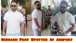 Delhi Capitals Captain Hitman Rishabh Pant Spotted At Mumbai Airport😍🔥♥️ [upl. by Aremihc]