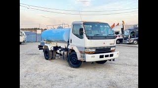 1996 Model Fuso Fighter Water Tank Truck 6D17 Engine [upl. by Idonna]